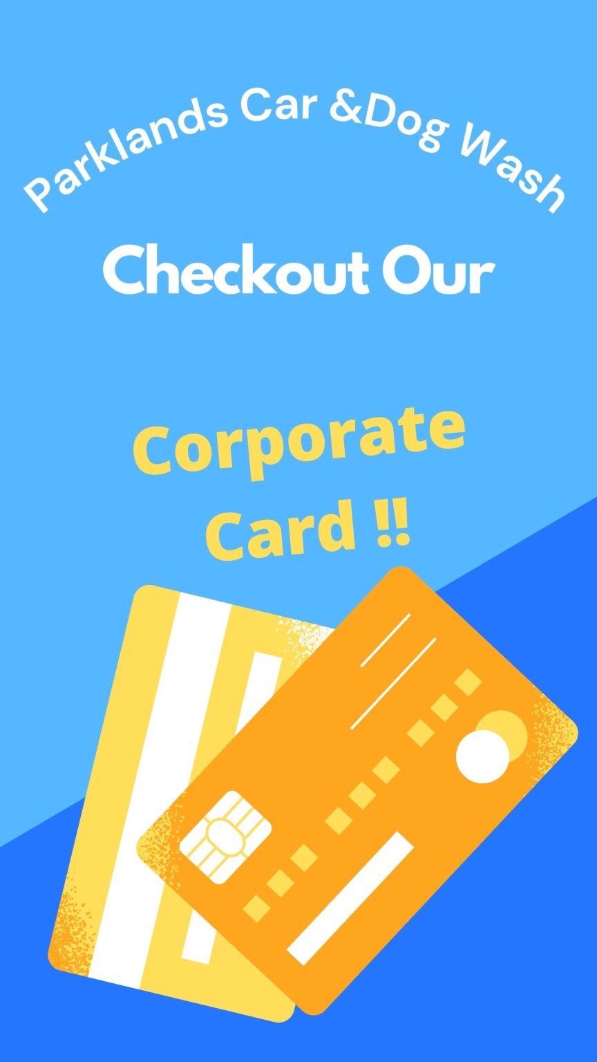 Corporate Card Parkland's Car and Dog Wash